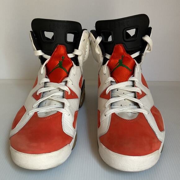 Nike Air Jordan Retro Gatorade Size 13 White Orange Green 384664-145 2017 - Picture 6 of 12